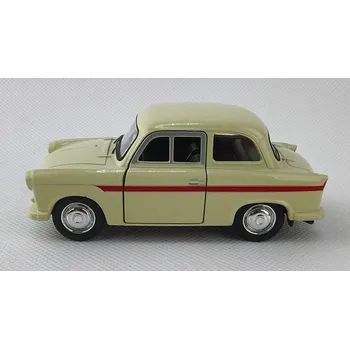 autíčko Welly Trabant P50 / P60 model 1:34 krémový