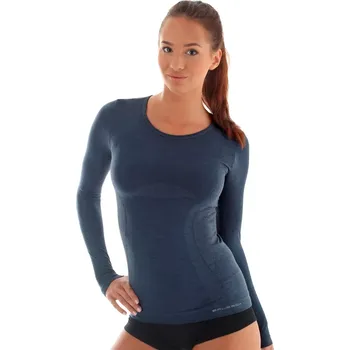 Dámské tričko LS11610W BRUBECK Barva/Velikost: jeans / L/XL