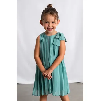 Dívčí šaty Dívčí šaty Mayoral 3920.6B.Mini.PPY2 tyrkysová 67X, vel. 110