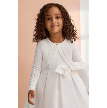 Dívčí svetr Dětský kardigan Abel&Lula 5304.1.Mini.PPY2 bílá 00X, vel. 110