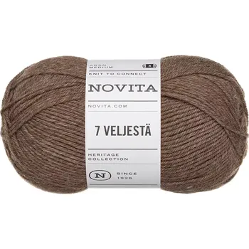 Příze Novita 7 Brothers 68 Světle hnědá (Ponožková příze 7 Veljestä forest mushroom)