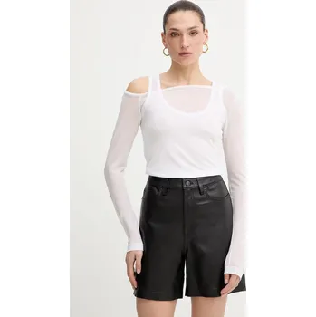 Pánské tričko Tričko s dlouhým rukávem Pinko 106456.A2CL bílá 00X, vel. M