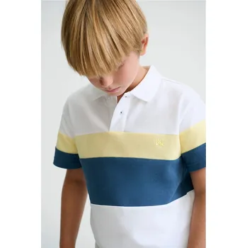 Dětská bavlněná polokošile Mayoral 6168.7G.Junior.PPY2 bílá 00X, vel. 166