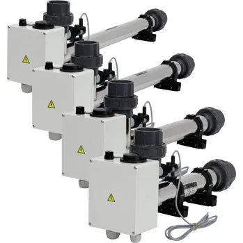 Ohřev bazénu VÁGNER POOL Topení EOVk-9, 9 kW 400 V, nerez, s el průtokovou klapkou vp-5801709