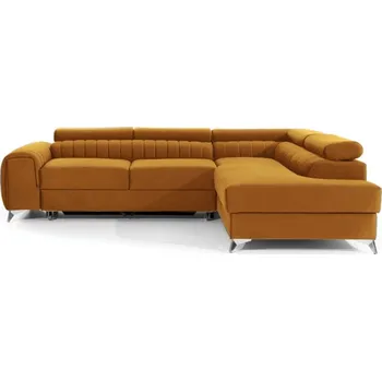 Sedací souprava Rohová sedačka CURRAN 26, pravá, žlutá látka +možnost VÝNOSU + vyzvednutí ZDARMA