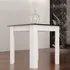 Jídelní stůl Miadomodo Jídelní stůl pro 4 osoby 80 x 80 x 76,5 cm, bílý/černý