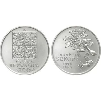 Česká republika. 200 Kč 1999. Ondřej Sekora. Běžná kvalita.