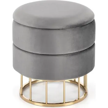 Taburet Taburet MINTY s úložným prostorem šedý 37x41 cm