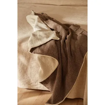 Přehoz na lůžko Přehoz Calma House Scott 70 x 100 cm SCOTT.100P.MRR hnědá 88X