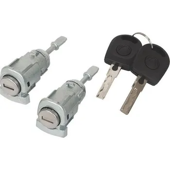 Autozámek vložky zámků dveří, levý a pravý zámek + 2x klíč