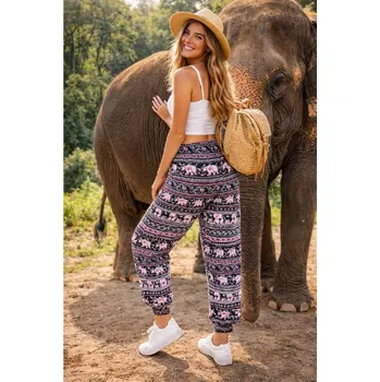 Dámské kalhoty Dámské kalhoty se slony 23