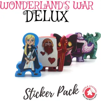Příslušenství k deskovým hrám MeepleStickers Samolepky pro Wonderland’s War delux