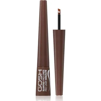 Přípravek na oči Gosh Slanted Pro Liner tekuté oční linky odstín 003 Matt Brown 2.5 ml