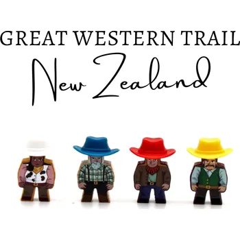 Příslušenství k deskovým hrám MeepleStickers Samolepky pro Great Western Trail - New Zealand