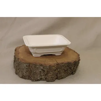 Květináč Yixing keramická miska 16,5x13x5,5cm Barva: Bílá