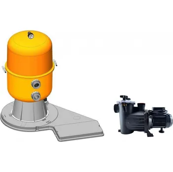 Bazénová filtrace VÁGNER POOL Filtrační zařízení - Dělený Kit 400, 9 m3/h, 230 V, 6-ti cest. boč. ventil, čerp. Preva 50 vp-51BIL40009PR