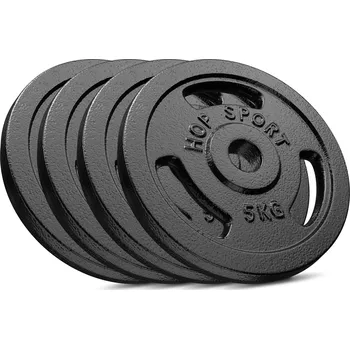 Hop Sport Sada litinových kotoučů černá 4x 5 kg