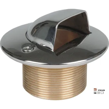 Hugo Lahme vtoková mušle, červený bronz, vnější závit 2, délka 40 mm, pro keramické a prefabrikované bazény