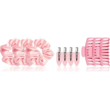 Kosmetická sada Brushworks Complete Hair Clip & Scrunchie Set hedvábná gumička do vlasů 3 ks + sponky do vlasů 4 ks + skřipec do vlasů 3 ks kosmetická sada