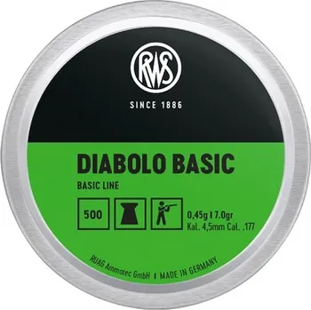 Diabolka Diabolo RWS BASIC cal.4,5mm 500ks