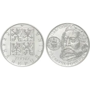 Česká republika. 200 Kč 1998. Český král Přemysl I. Otakar. Běžná kvalita.