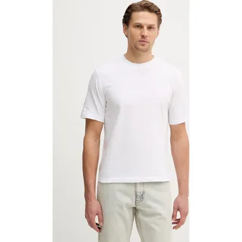 Pánské tričko Bavlněné tričko Sisley 3XDTS104R bílá 00X, vel. L