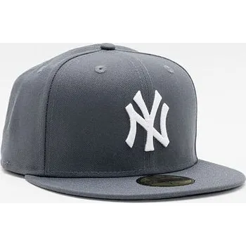 Kšiltovka Kšiltovka New Era - MLB Basic 59FIFTY - NY Yankees - Grey / White velikosti fitted caps 7 7/8 (62.5 cm)