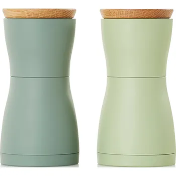 Mlýnek na koření AdHoc, Mlýnky na sůl a pepř Twin zelené 2 ks - Formadore