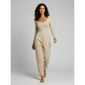 Dámské kalhoty Sinsay - Dresové jogger kalhoty z terry - béžová - 728HA-02X - 728HA-02X-XL-1