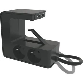 Prodlužovací kabel Prodlužovací přívod s USB, 4 zásuvky, 1,5 m