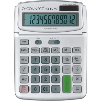 Kalkulačka Stolní kalkulačka Q-Connect, 12-místný displej