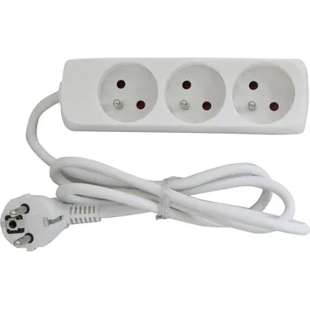 Prodlužovací kabel Prodlužovací kabel - 3 zásuvky, 1,5 m, bílý