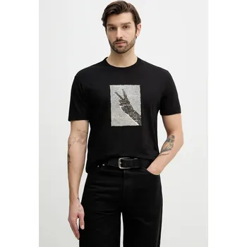 Pánské tričko Bavlněné tričko Armani Exchange XM002229.AF12308 černá 99X, vel. XL