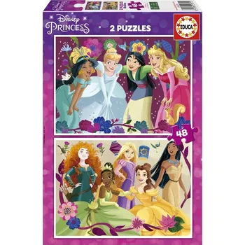 Puzzle Educa Puzzle 96 dílků Educa Puzzle 2 x 4 8 dílů Disney princezny