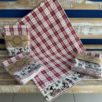 Utěrka Tegatex Utěrka bavlna 3 ks - sobík a santa