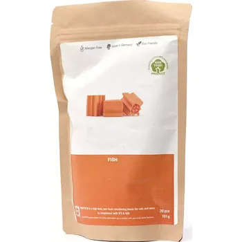 Hubení hlodavce Nara Blok Ryba netoxická návnada 20 ks