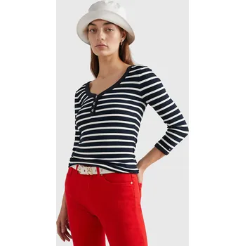Dámské tričko Tommy Hilfiger dámské pruhované tričko - L