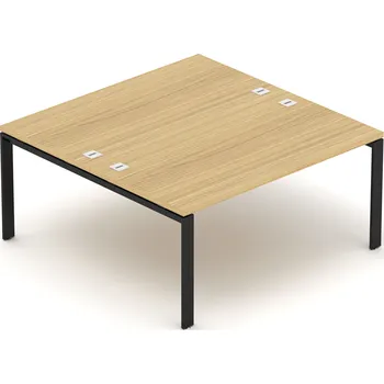Jednací stůl Kancelářský stůl EPIC (2.osoby), 120cm, kovová podnož U (Kancelářský stůl pro více osob, 120cm, kovová podnož U)