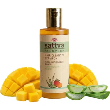 Šampon Bylinný vlasový šampon Mango, 210 ml, Sattva
