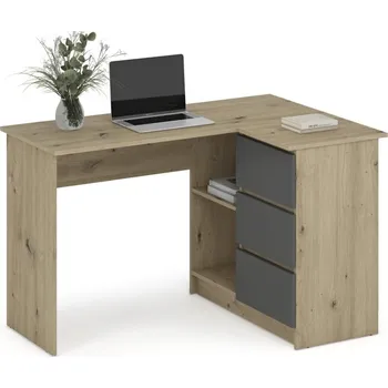 Nábytek Halmar Psací stůl BEGA dub artisan/grafit