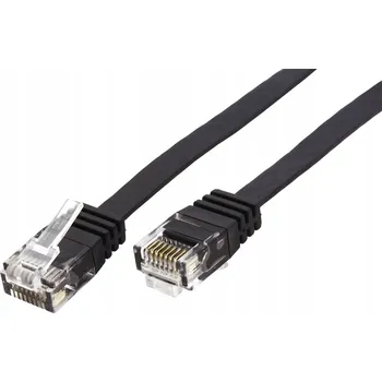 Síťový kabel Patchcord Goobay U/UTP 6 RJ45 / RJ45 7 m černý