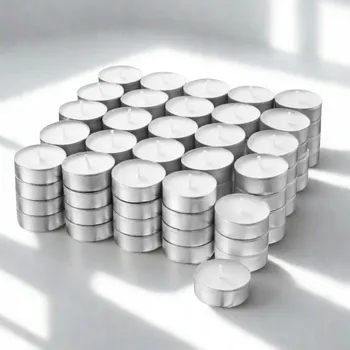 Svíčka Sójové vonné svíčky Podgrzewacze Sojowe Tealight (ohřívače) 5 kusů, přírodní