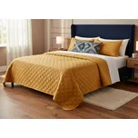 Přehoz na postel JODELKA mustard/hořčicová 220x240 cm Mybesthome