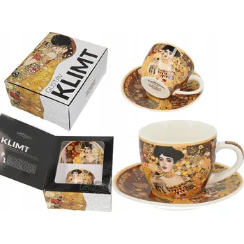 Šálek s podšálkem Klimt Adele espresso 80 ml porcelán dárek CARMANI