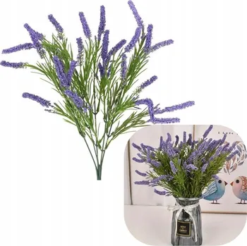 umělá květina VŘES DEKORATIVNÍ VĚTVIČKY UMĚLÉ KVĚTINY PRO ARANŽMÁ DO VÁZY KYTICE 40 CM