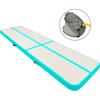 Žíněnka OMAXI Nafukovací žíněnka s pumpou 700 x 100 x 15 cm PVC modrá 085332