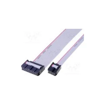 Datový kabel Plochý kabel s konektory IDC 6x28AWG T.pásu 1,27mm 0,6m