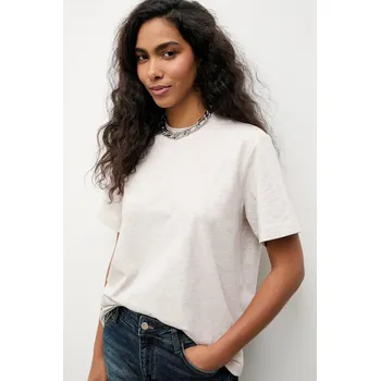 Bavlněné tričko Answear.LAB TR2.tok béžová 80X, vel. L