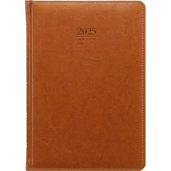 Diář Týdenní diář 2025 Kastor - A5, hnědý