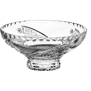PB Crystal Brus Kometa, broušené křišťálové sklo miska šál 60552/205mm